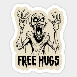 Free hugs Zombie Sticker